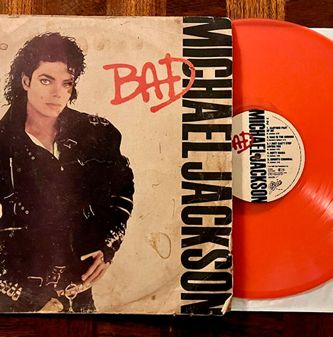 Michael Jackson - BAD, ZAMBIA Red Vinyl LP